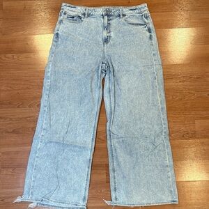 American Eagle Outfitters Light Blue Wide Leg Jeans
